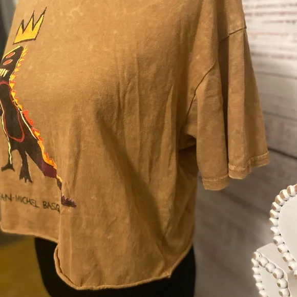 Jean Michael Basquit crop T-Shirt - Picture 3 of 4